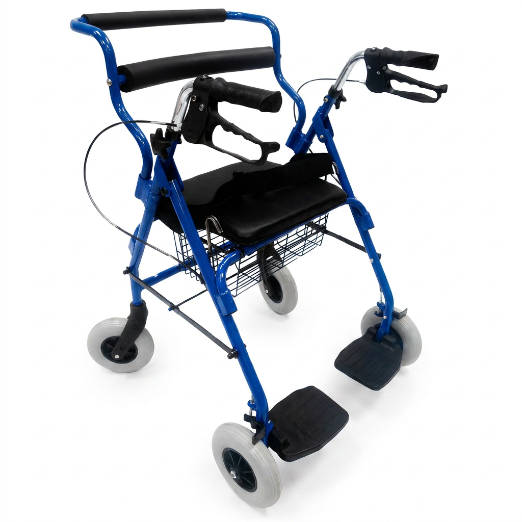 ANDADERA ROLLATOR C/CANAST AZUL LLANT 8X - Image 5
