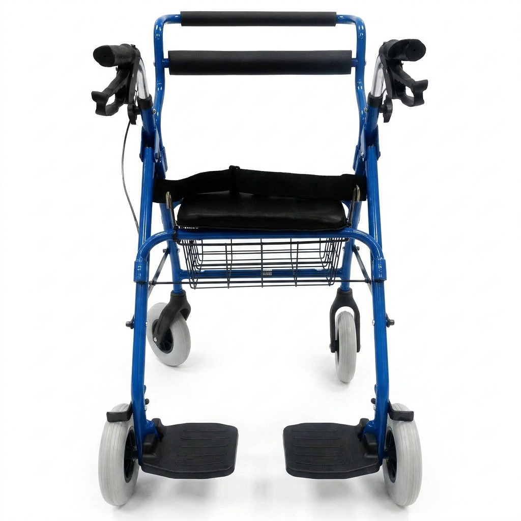 ANDADERA ROLLATOR C/CANAST AZUL LLANT 8X - Image 2