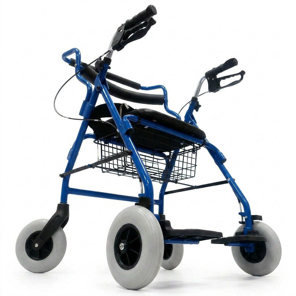 ANDADERA ROLLATOR C/CANAST AZUL LLANT 8X - Image 3
