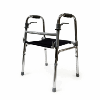 ANDADERA ALUMINIO PLATA CON ASIENTO PLEG