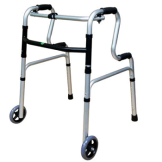 ANDADERA DOBLE APOYO CON RUEDAS