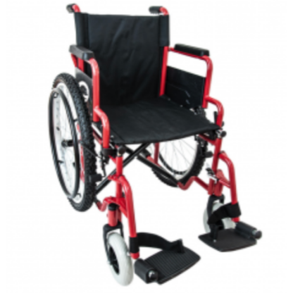 SILLA DE RUEDAS TT19AZUL/ROJO ABAT/ELEVAPIERNA ALUM NEUM 8X2(WXTT19AZUEPAPA)