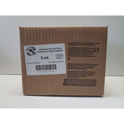 JERINGA DL 5 ml 22Gx32mm (CAJA CON 100 JERINGAS)