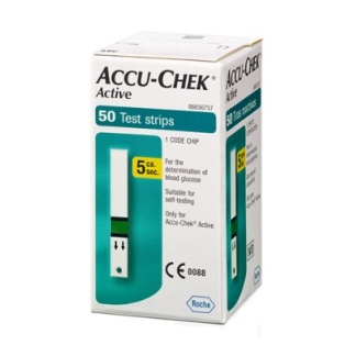 ACCU-CHEK ACTIVE GLUCOSE TIRAS50