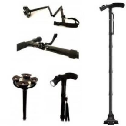 BASTON CON LUZ LED 4 EN 1 MOBICARE