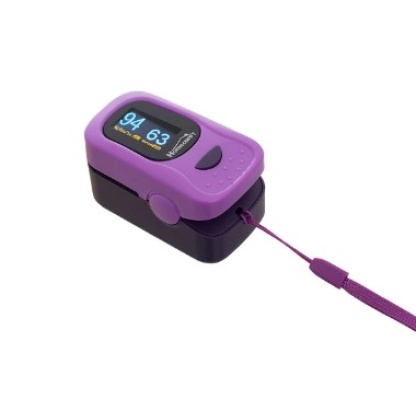 OXIMETRO P/DEDO DOBLE PANTALLA  MORADO M
