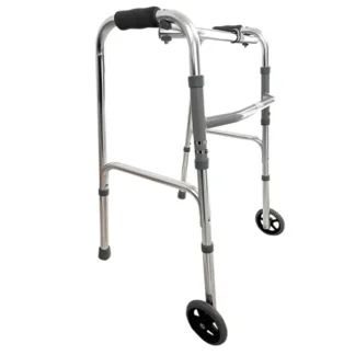 ANDADERA DE ALUMINIO 2 EN 1 CON LLANTA DELANTERA MANGOS ACOJINADOS MOD.SC105