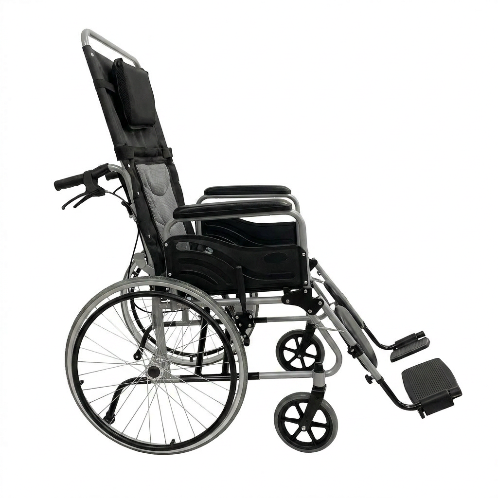 SILLA DE RUEDAS RECLINABLE CON COMODO Y ELEVAPIERNAS SC-380 - Image 2