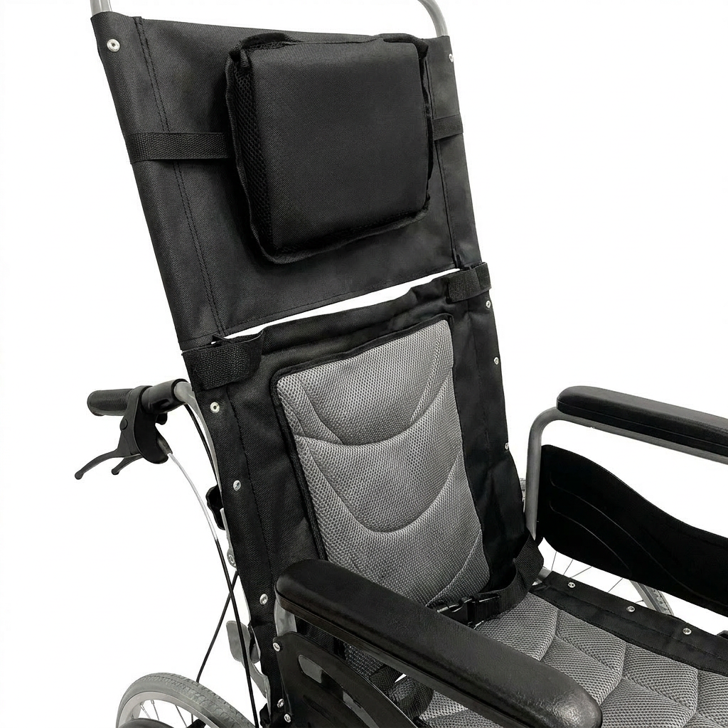 SILLA DE RUEDAS RECLINABLE CON COMODO Y ELEVAPIERNAS SC-380 - Image 3