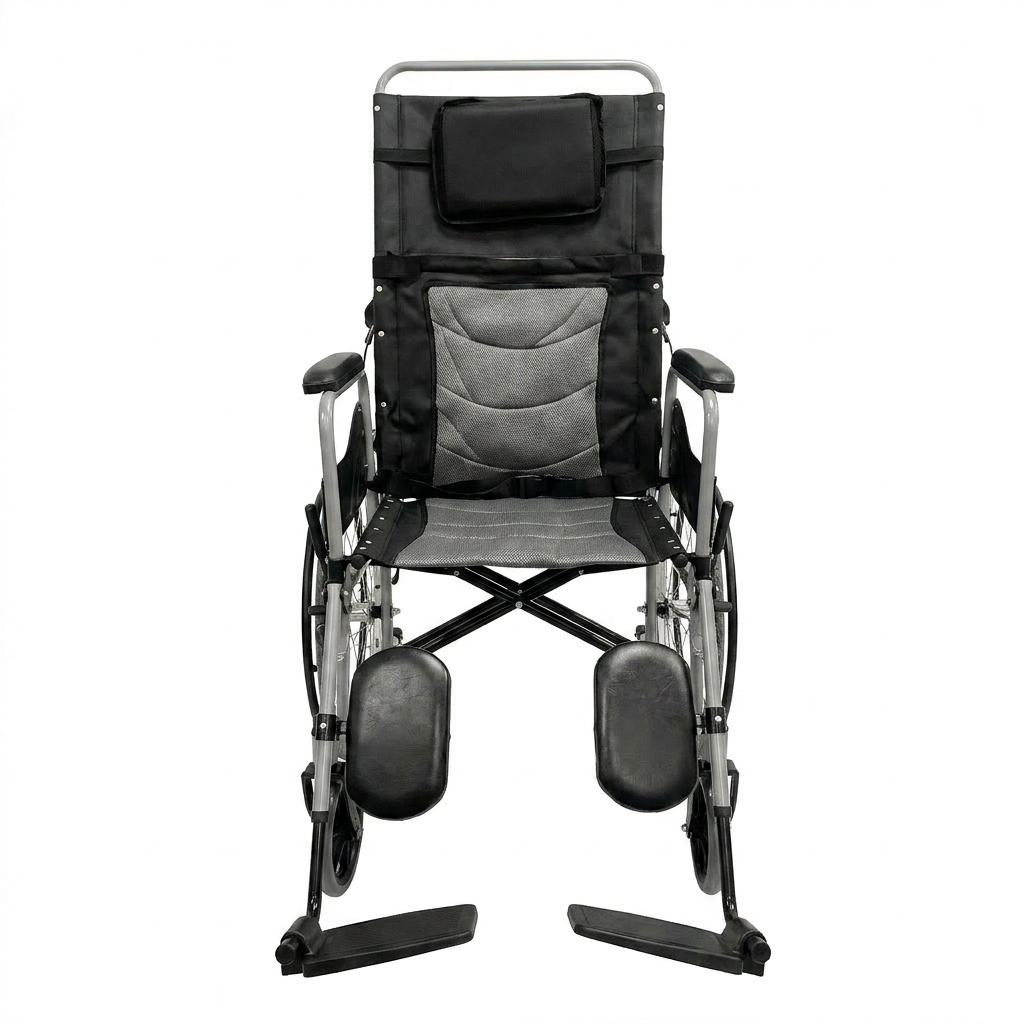 SILLA DE RUEDAS RECLINABLE CON COMODO Y ELEVAPIERNAS SC-380 - Image 4