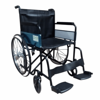 SILLA DE RUEDAS 20 NEGRA FIJA/FIJA ACERO NEUMATICA (WXC20NEFFCP)